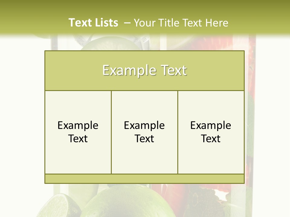 Leaf Green Citrus PowerPoint Template