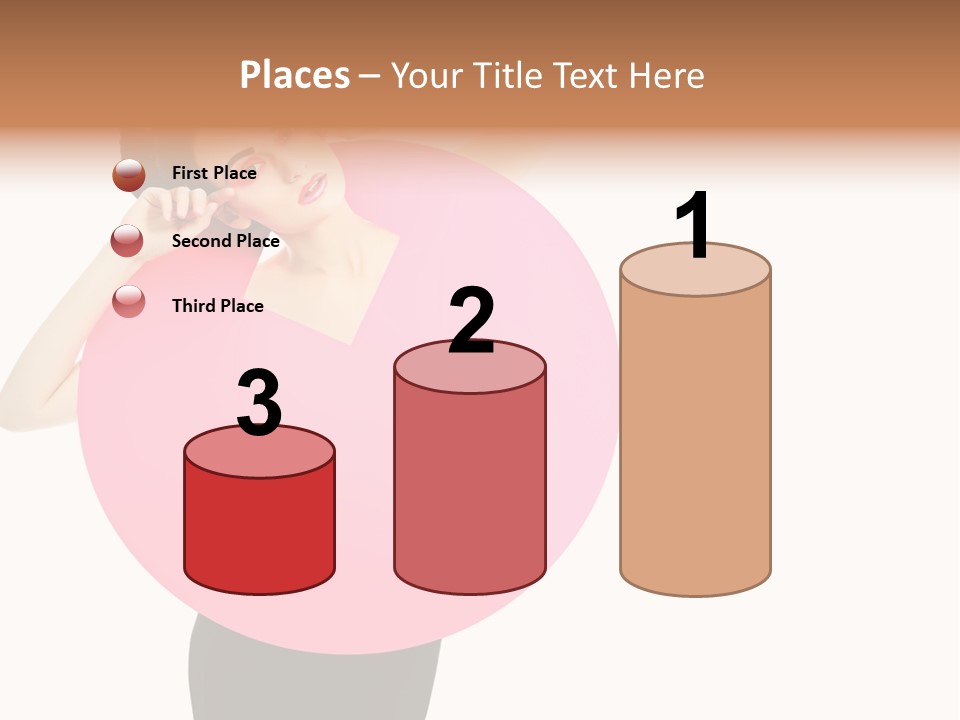 Woman Face Hair PowerPoint Template