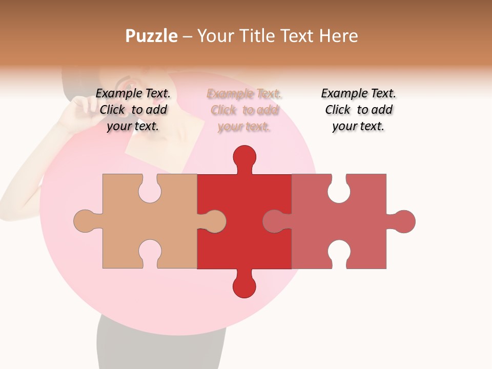 Woman Face Hair PowerPoint Template