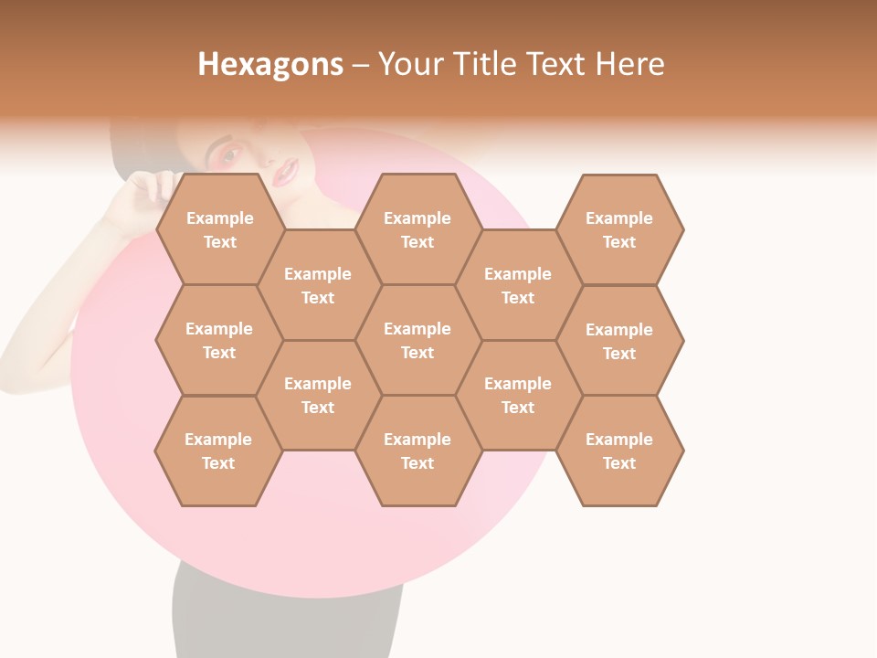 Woman Face Hair PowerPoint Template