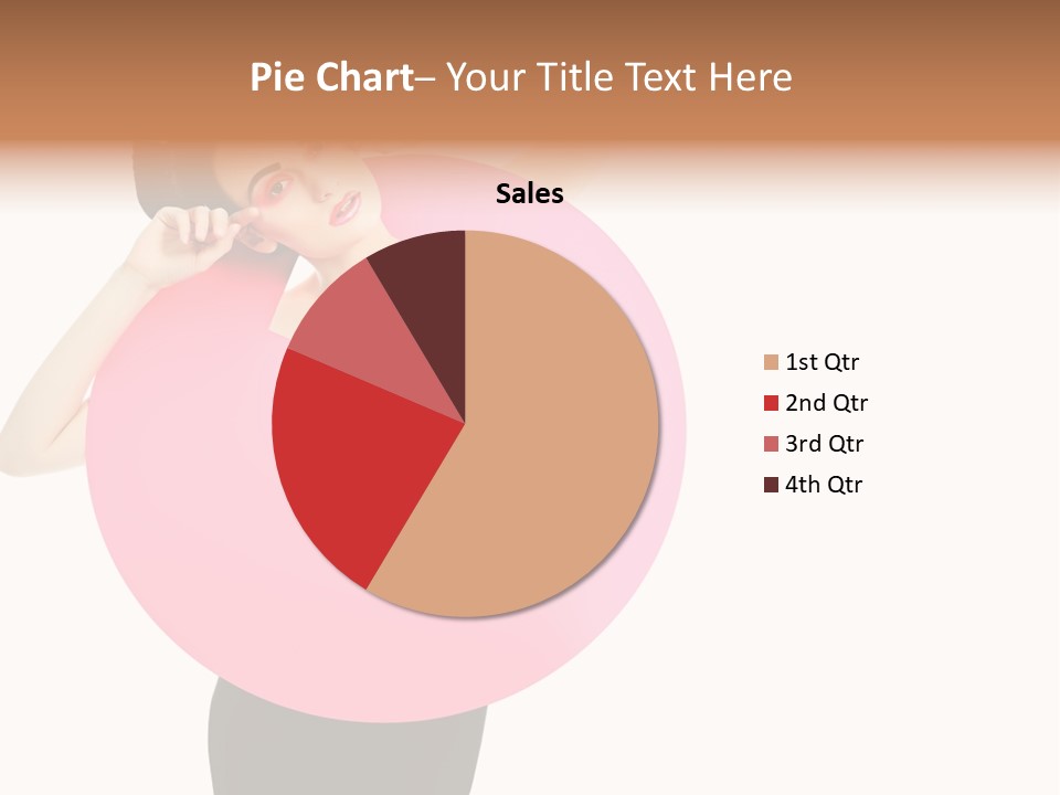 Woman Face Hair PowerPoint Template