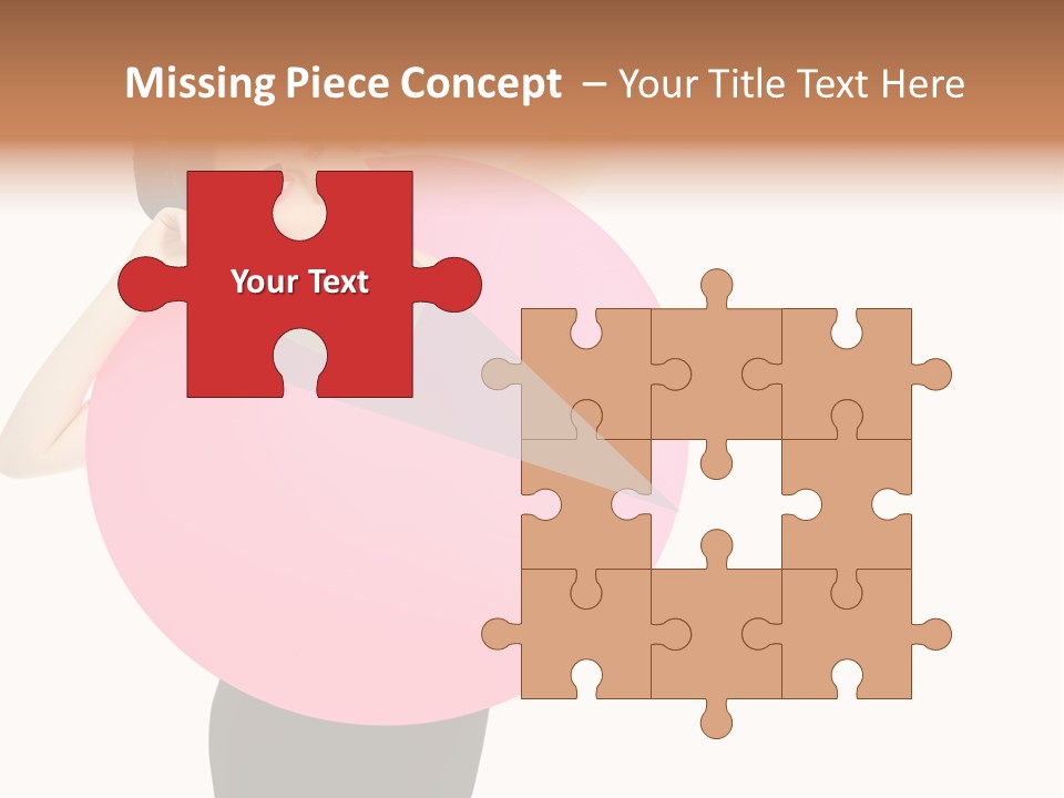 Woman Face Hair PowerPoint Template