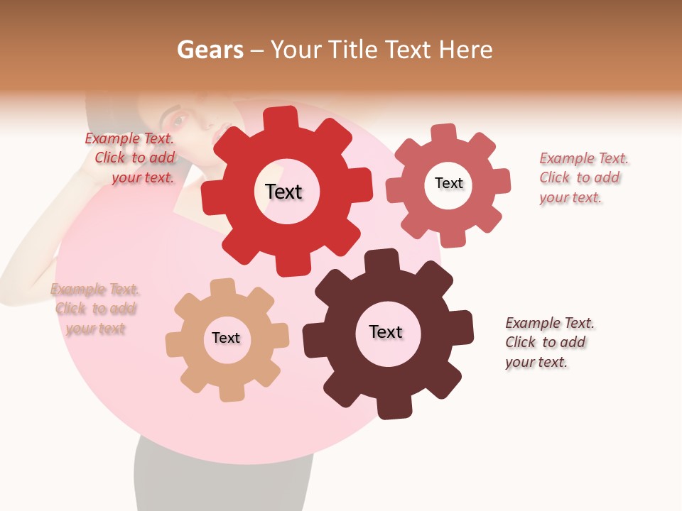 Woman Face Hair PowerPoint Template