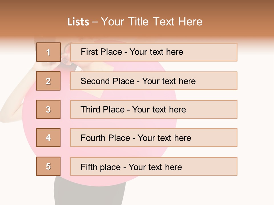 Woman Face Hair PowerPoint Template