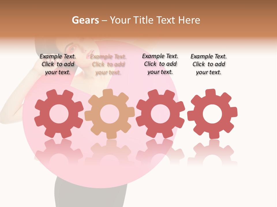 Woman Face Hair PowerPoint Template