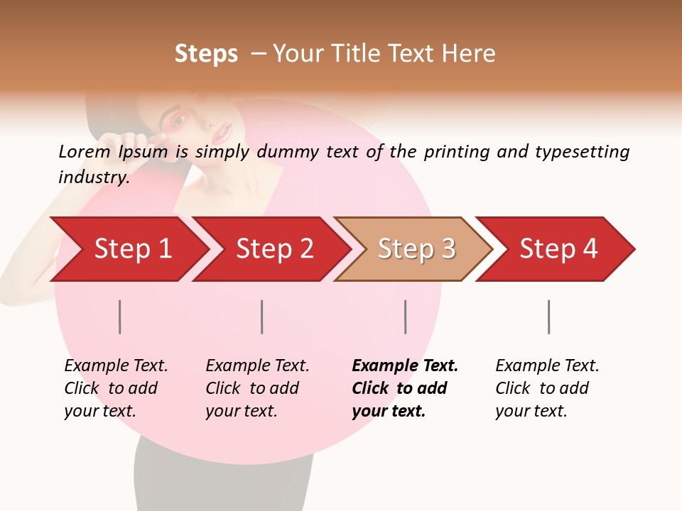 Woman Face Hair PowerPoint Template
