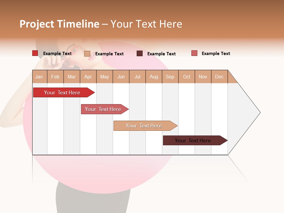 Woman Face Hair PowerPoint Template