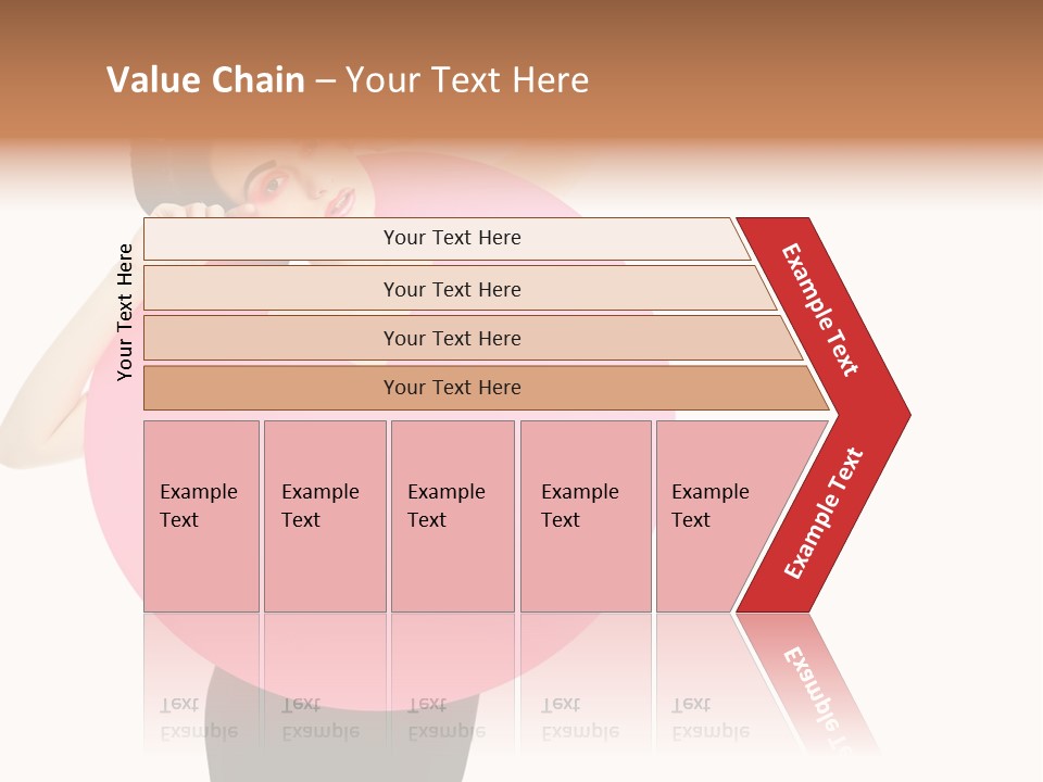 Woman Face Hair PowerPoint Template