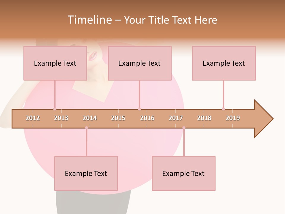 Woman Face Hair PowerPoint Template