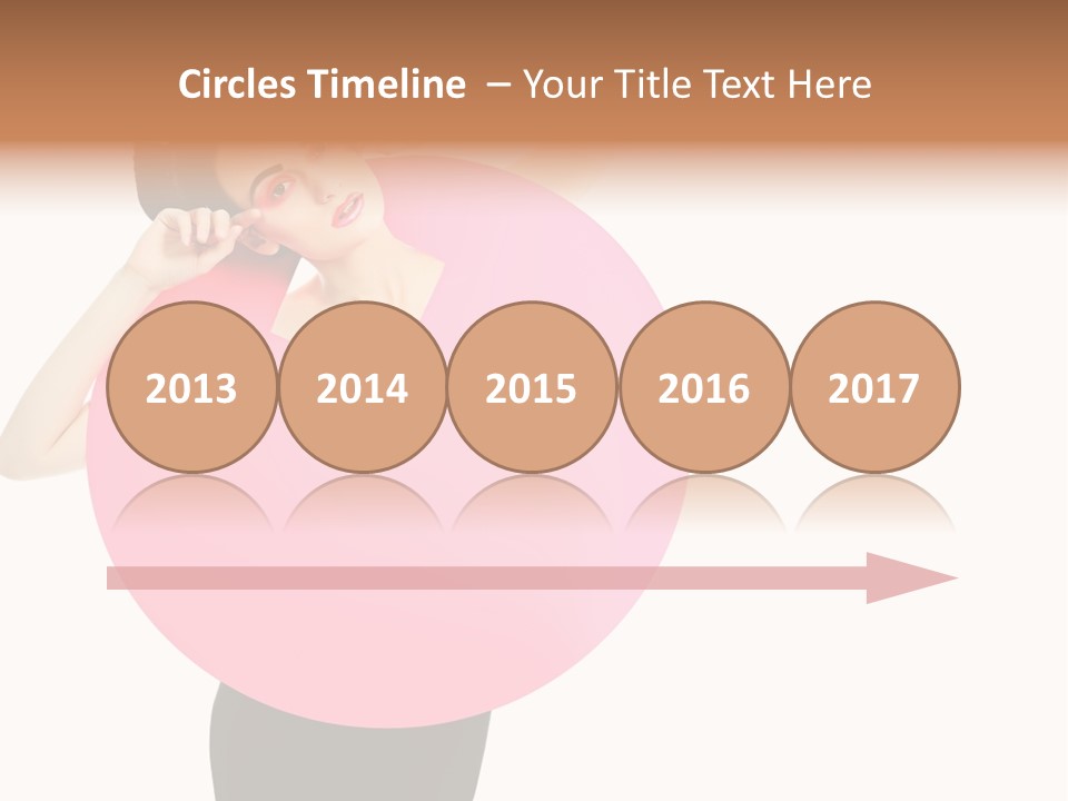 Woman Face Hair PowerPoint Template