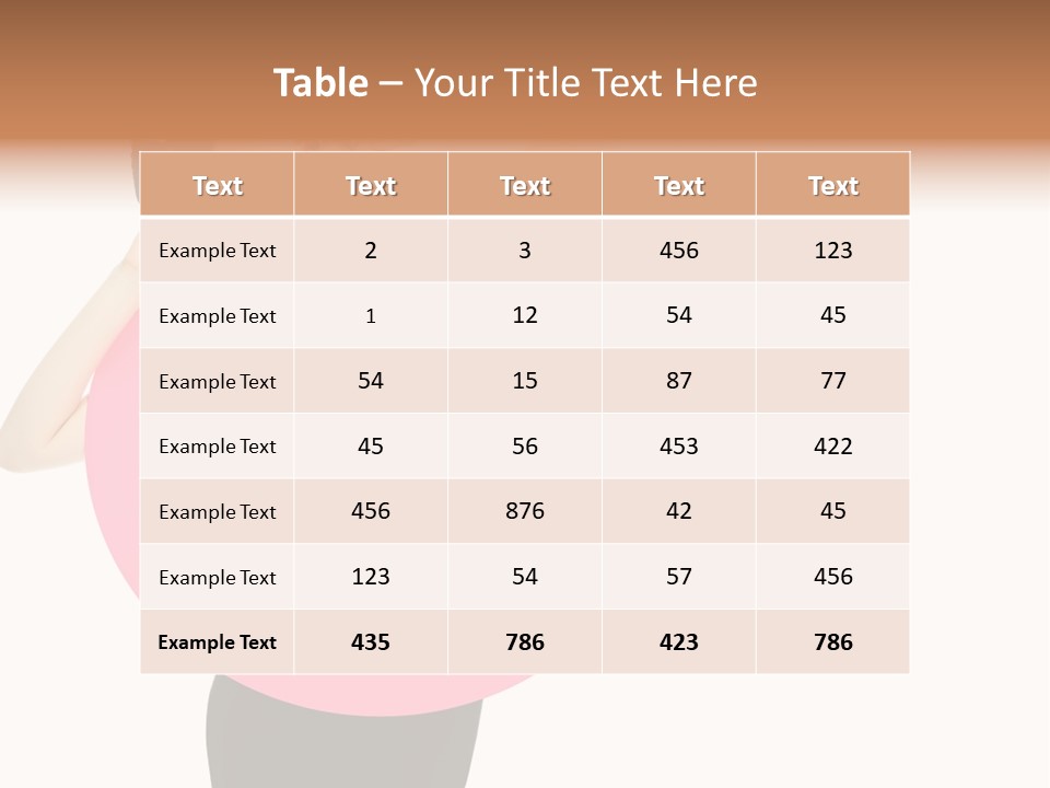 Woman Face Hair PowerPoint Template