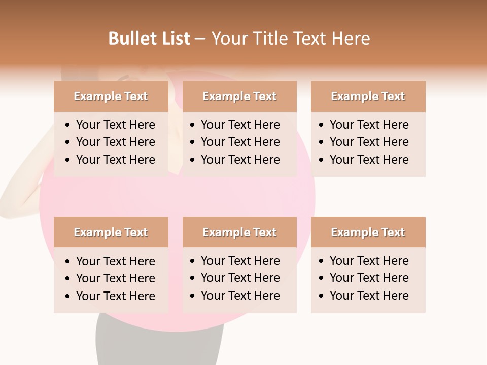 Woman Face Hair PowerPoint Template