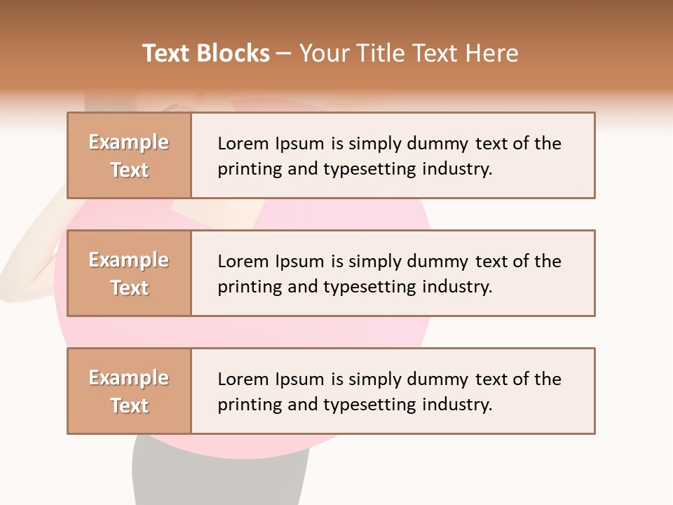 Woman Face Hair PowerPoint Template