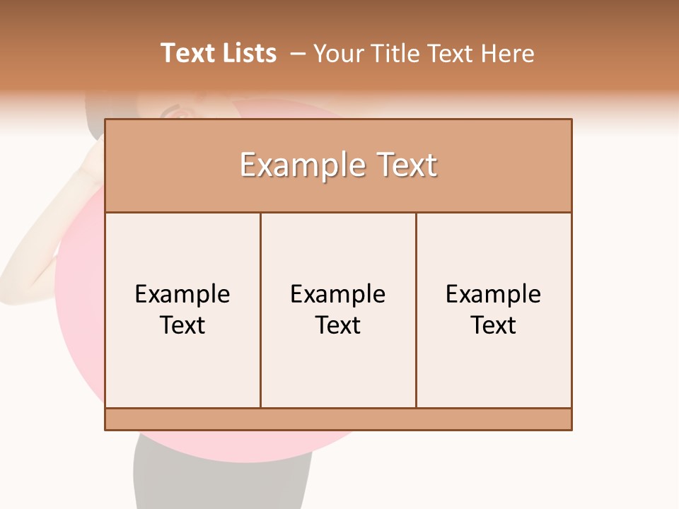 Woman Face Hair PowerPoint Template
