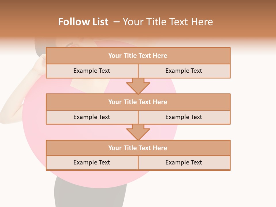 Woman Face Hair PowerPoint Template