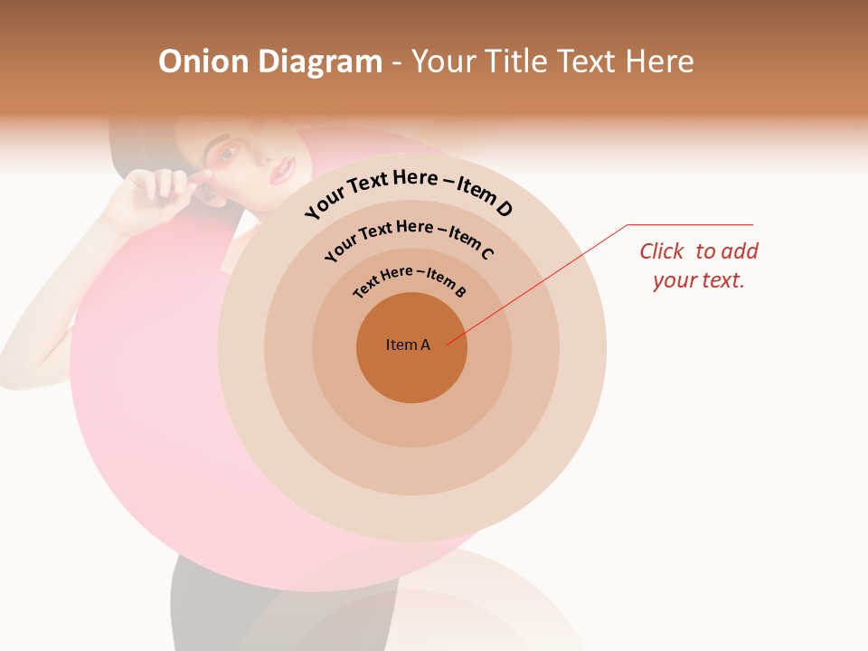 Woman Face Hair PowerPoint Template