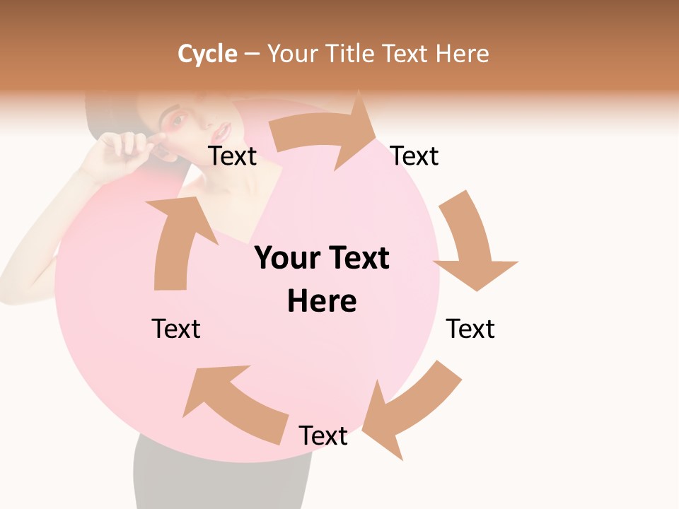 Woman Face Hair PowerPoint Template