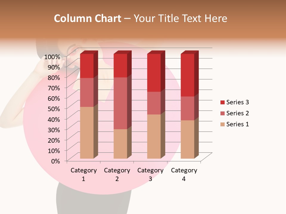 Woman Face Hair PowerPoint Template