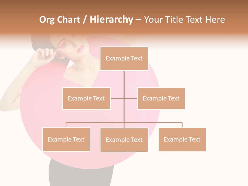 Woman Face Hair PowerPoint Template