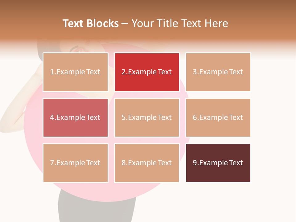 Woman Face Hair PowerPoint Template