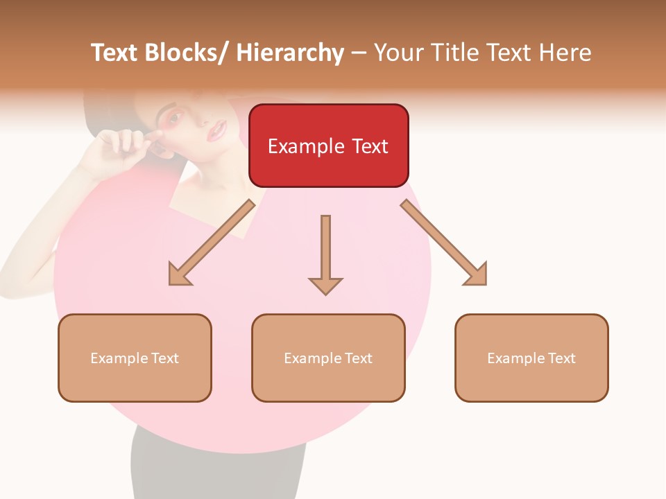Woman Face Hair PowerPoint Template