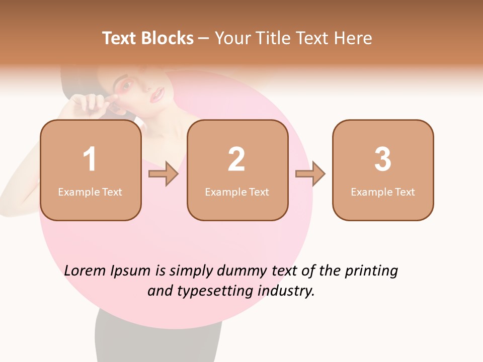 Woman Face Hair PowerPoint Template