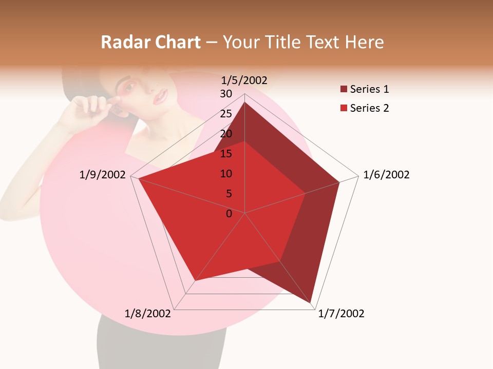 Woman Face Hair PowerPoint Template