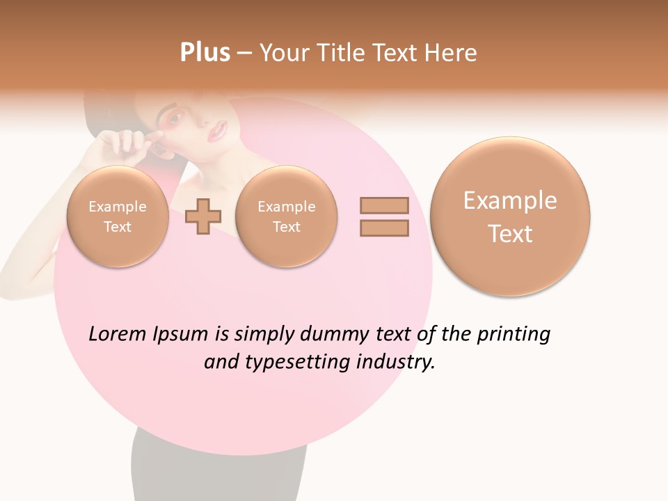 Woman Face Hair PowerPoint Template