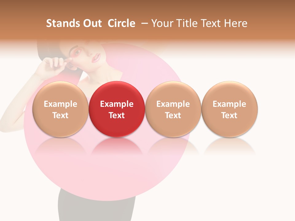 Woman Face Hair PowerPoint Template