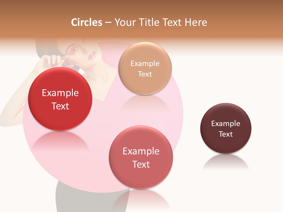 Woman Face Hair PowerPoint Template