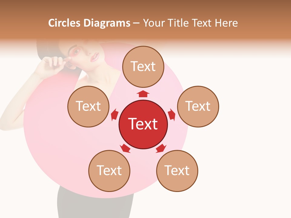 Woman Face Hair PowerPoint Template