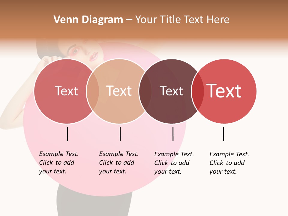 Woman Face Hair PowerPoint Template