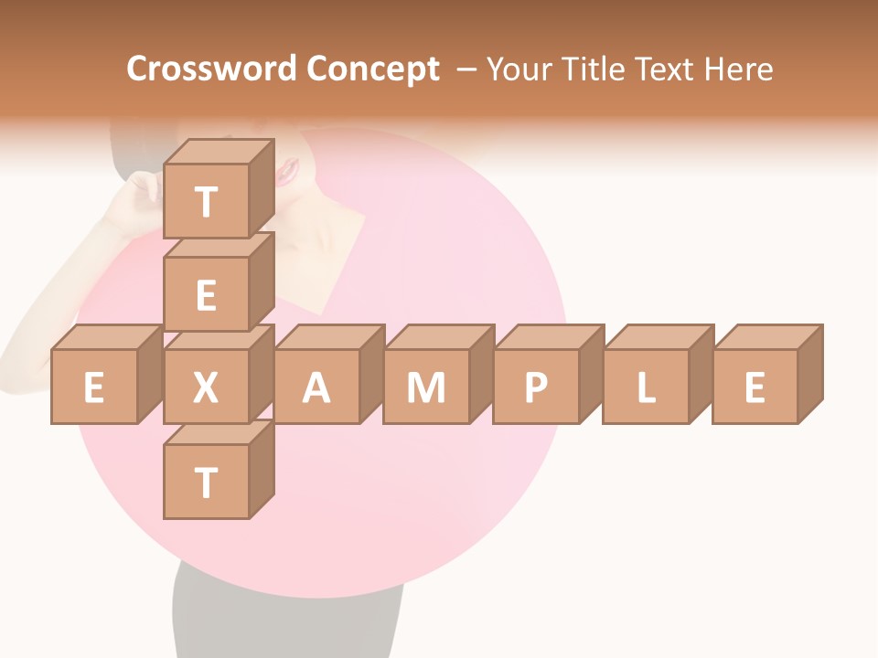 Woman Face Hair PowerPoint Template