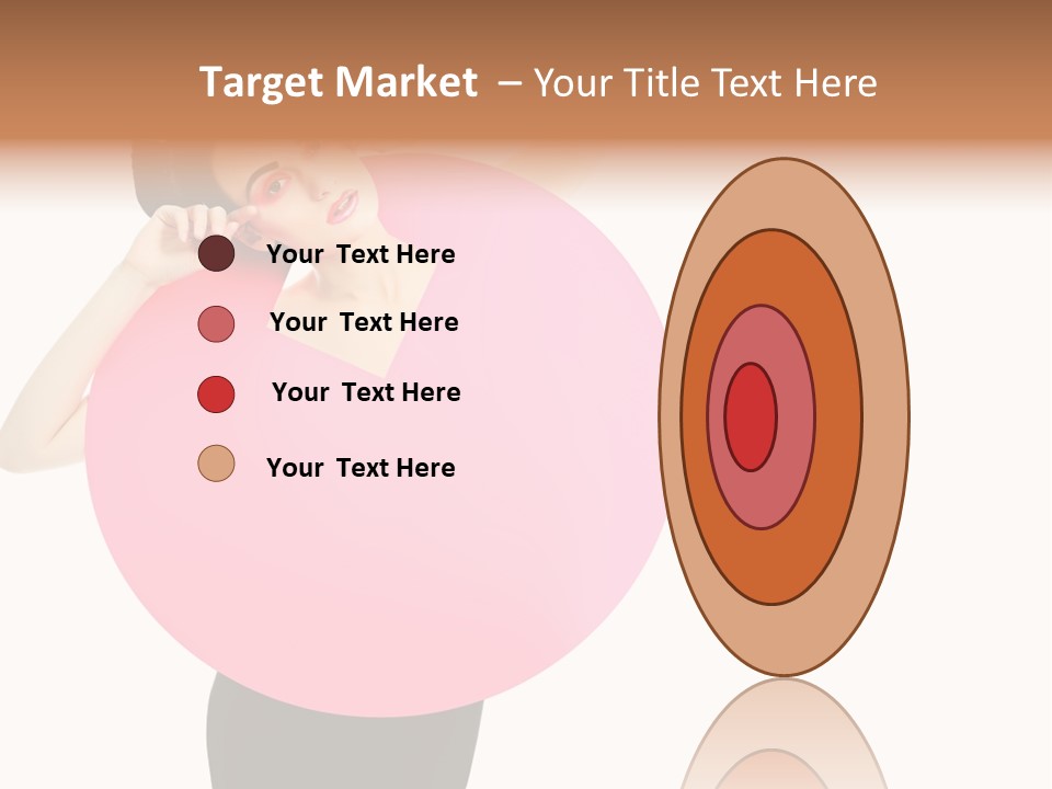 Woman Face Hair PowerPoint Template