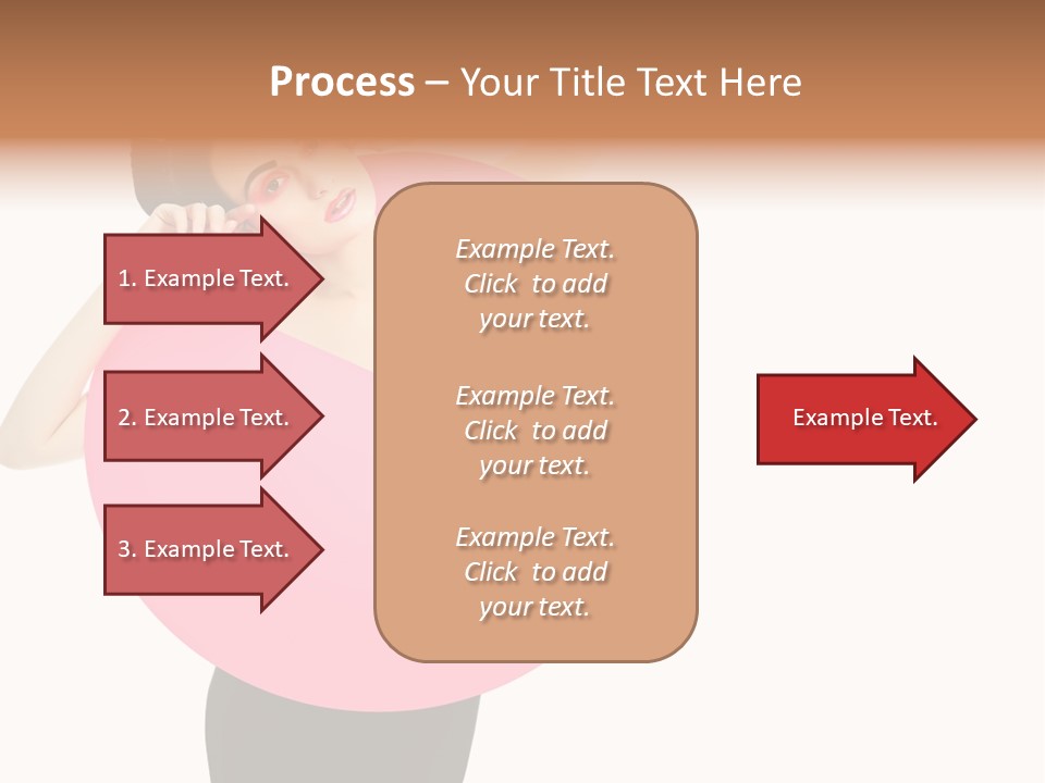 Woman Face Hair PowerPoint Template