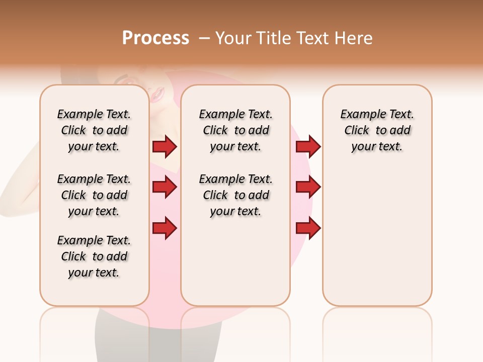 Woman Face Hair PowerPoint Template