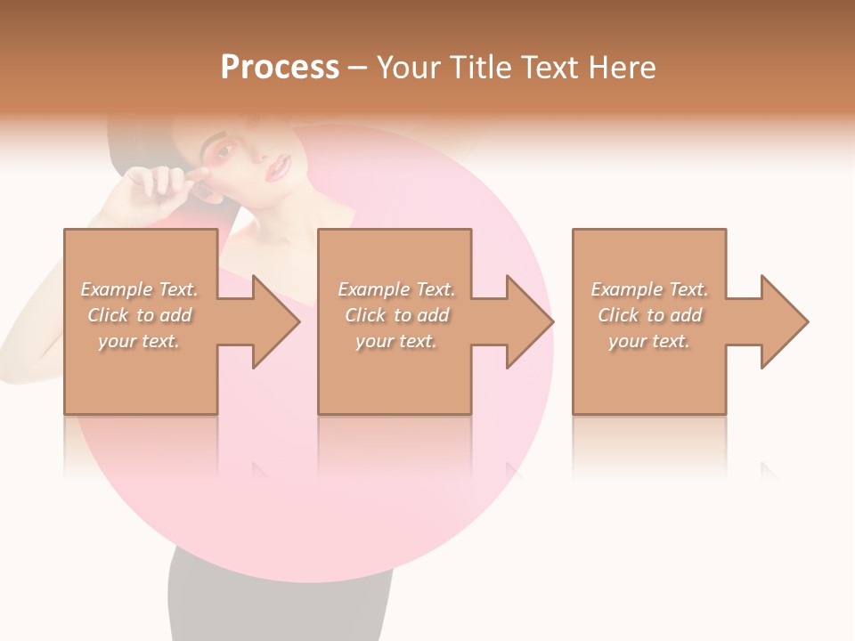 Woman Face Hair PowerPoint Template