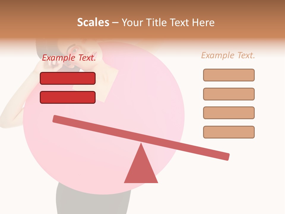 Woman Face Hair PowerPoint Template