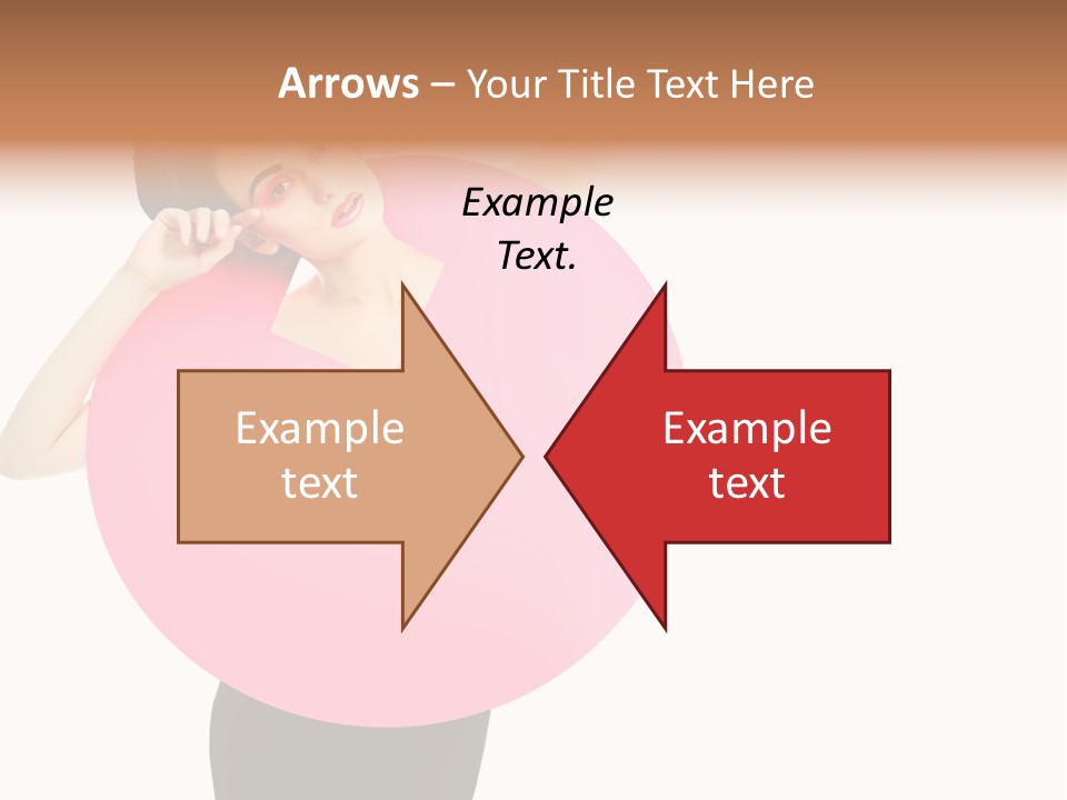 Woman Face Hair PowerPoint Template