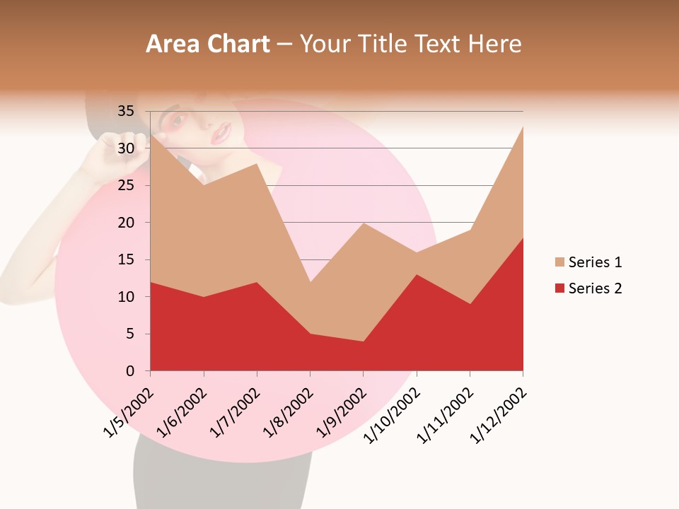 Woman Face Hair PowerPoint Template