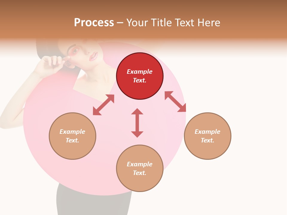 Woman Face Hair PowerPoint Template