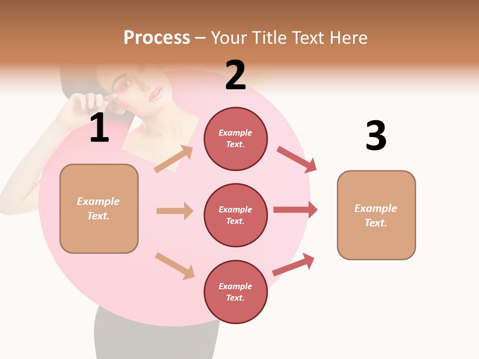 Woman Face Hair PowerPoint Template