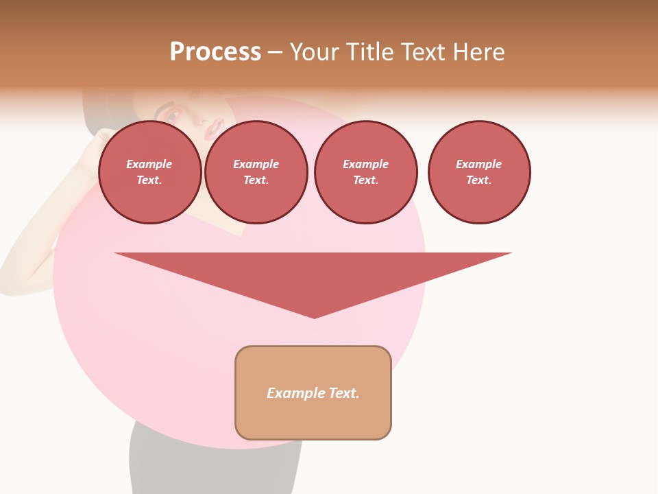 Woman Face Hair PowerPoint Template