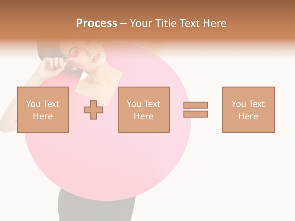 Woman Face Hair PowerPoint Template