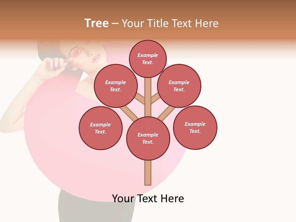 Woman Face Hair PowerPoint Template