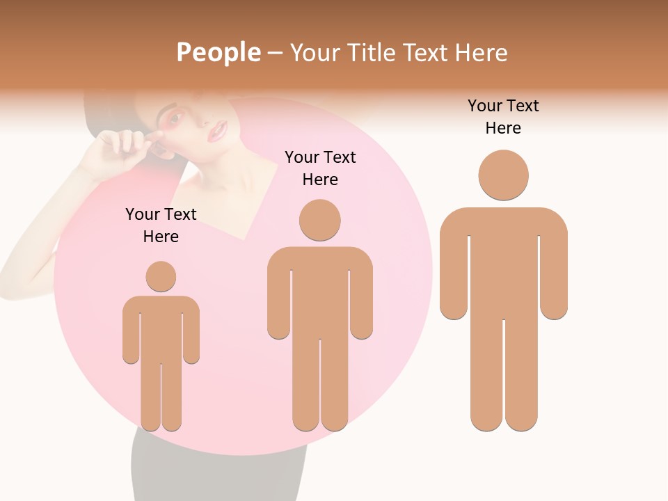 Woman Face Hair PowerPoint Template