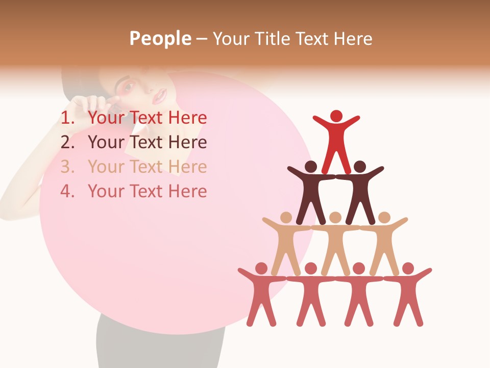 Woman Face Hair PowerPoint Template