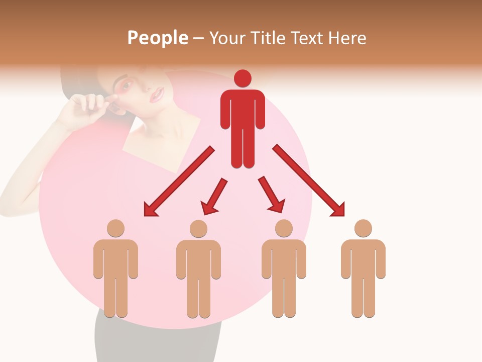 Woman Face Hair PowerPoint Template