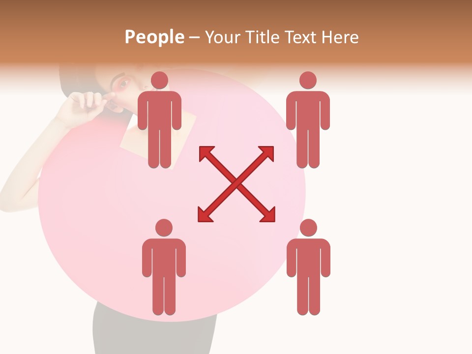 Woman Face Hair PowerPoint Template