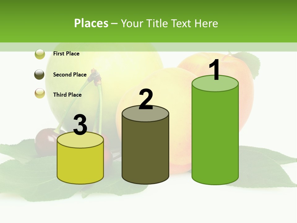 Yellow Leaves Apples PowerPoint Template